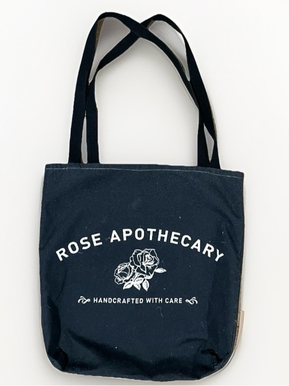 Rose Apothecary Black Canvas Tote Bag Schitts Creek